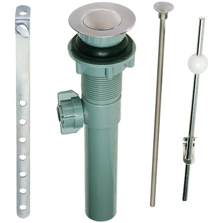 All-Source 1-1/4 In. Brushed Nickel/Plastic Pop-Up Assembly PP820-70DSBN